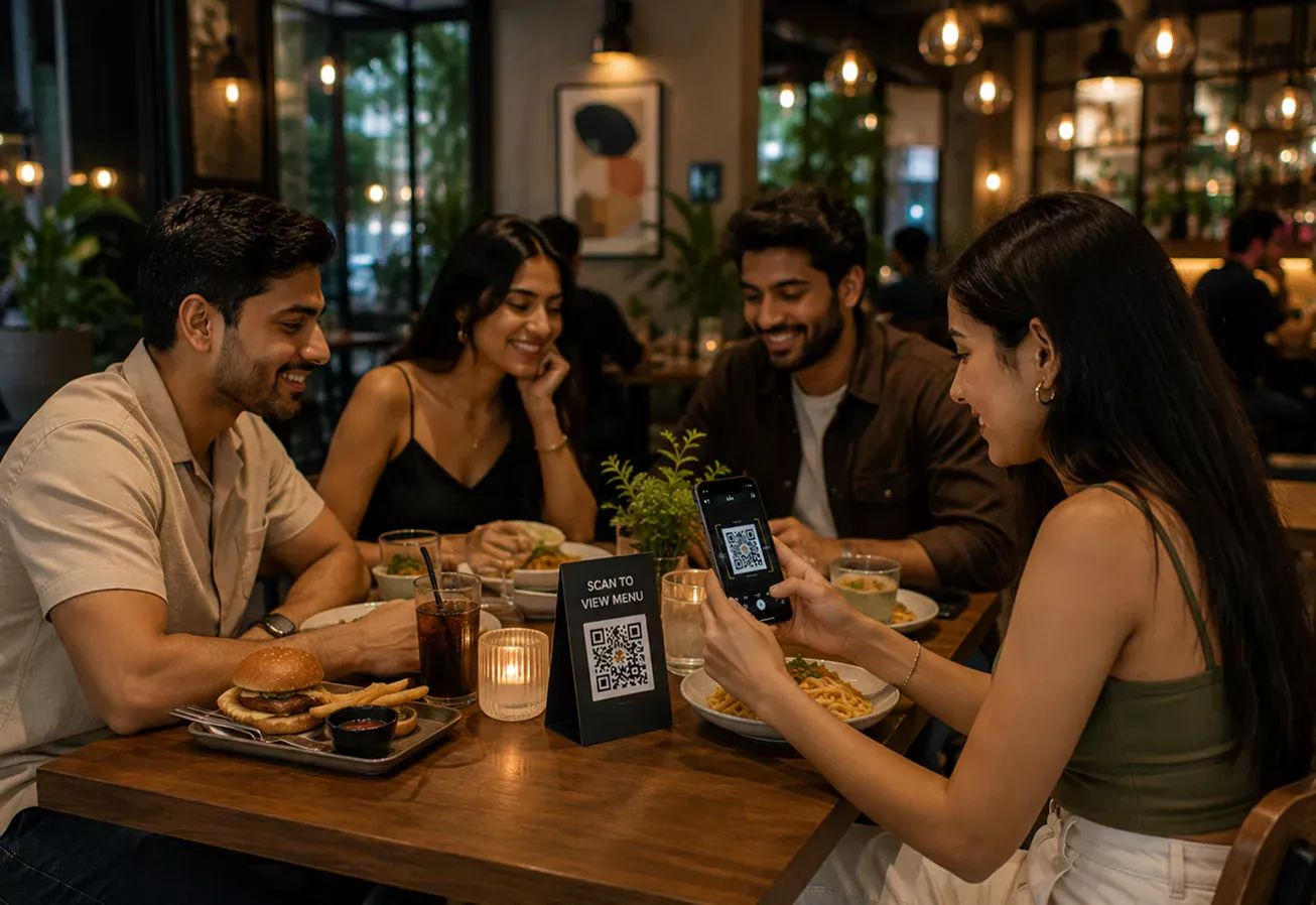 QR ordering dashboard features