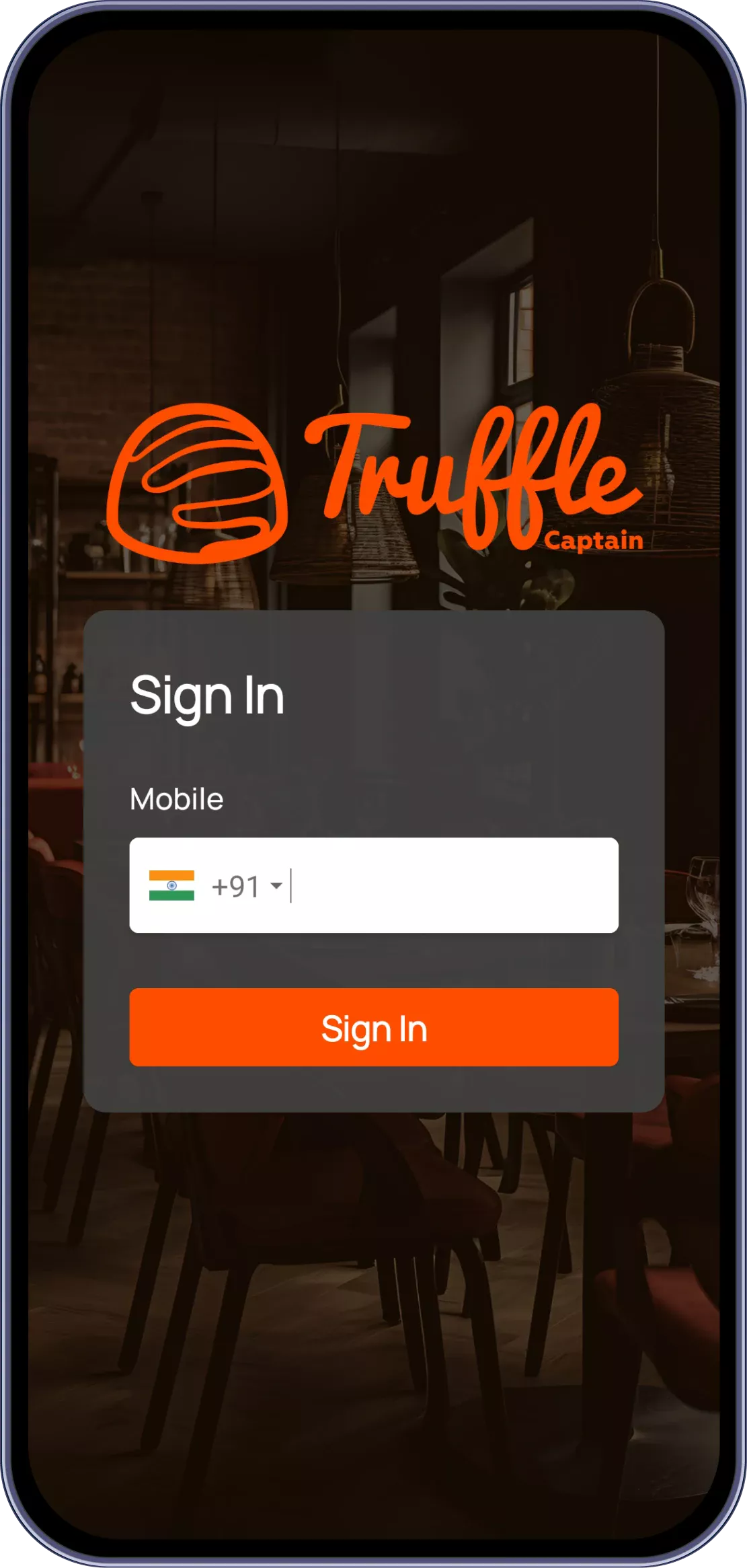 Captain app dashboard