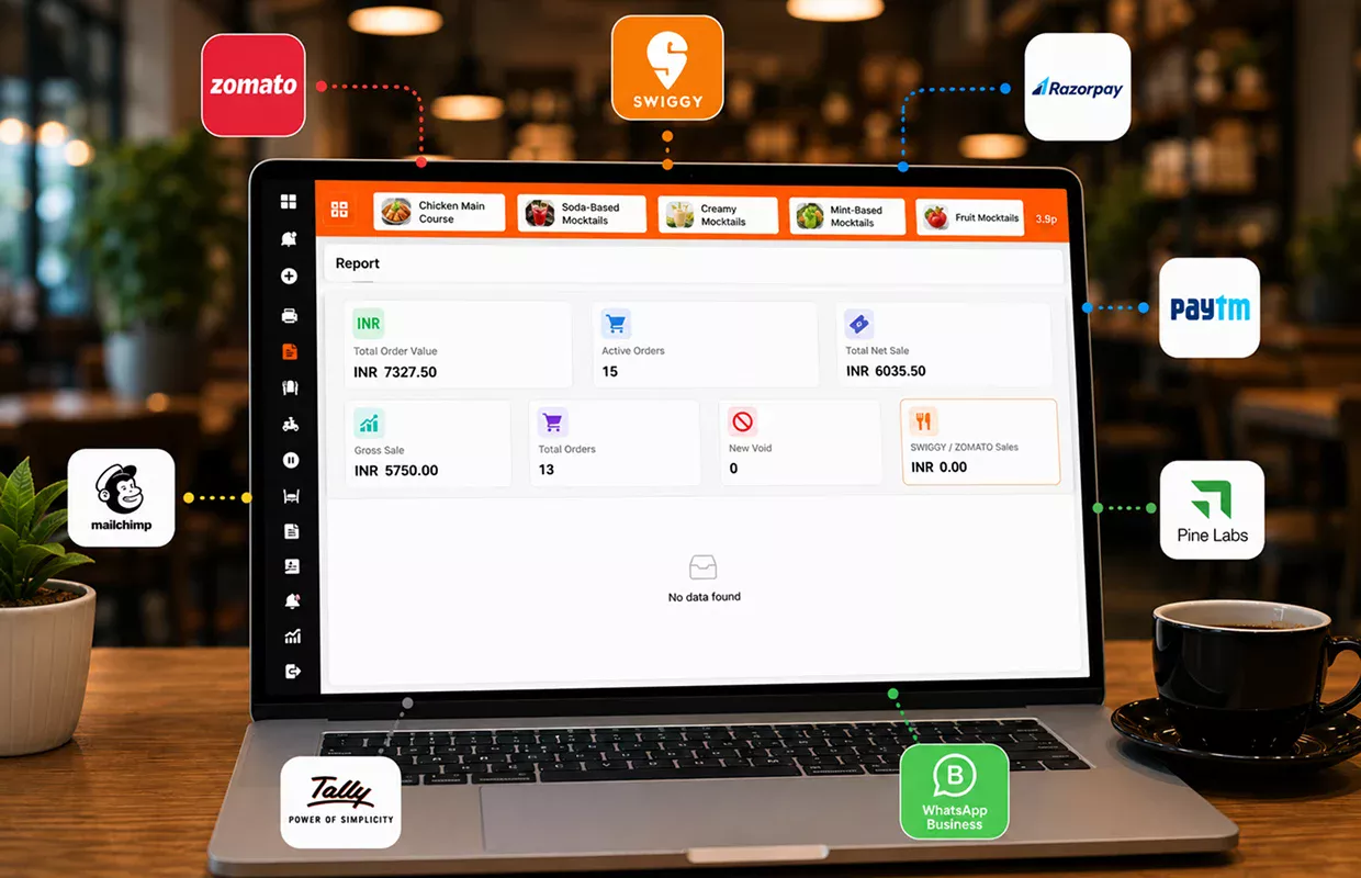 XFood app dashboard features