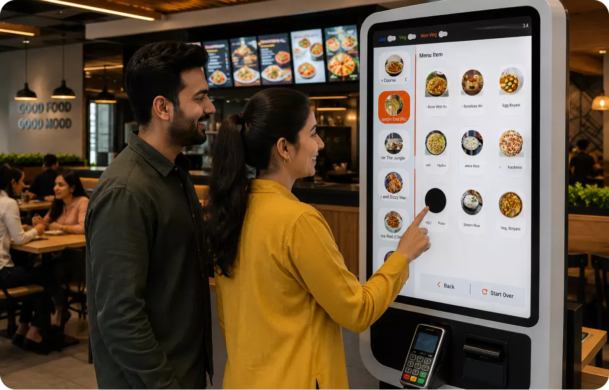 Restaurant self-order kiosk