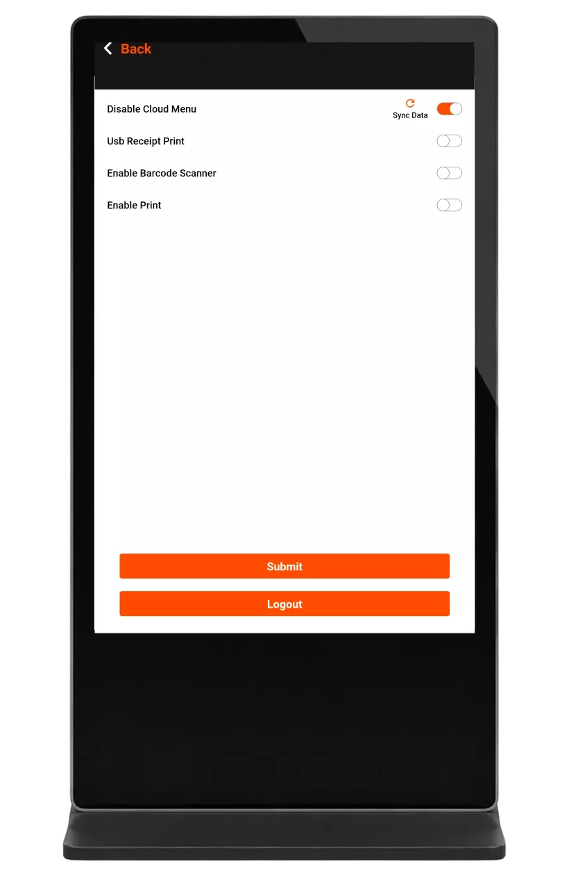 Self-order kiosk checkout