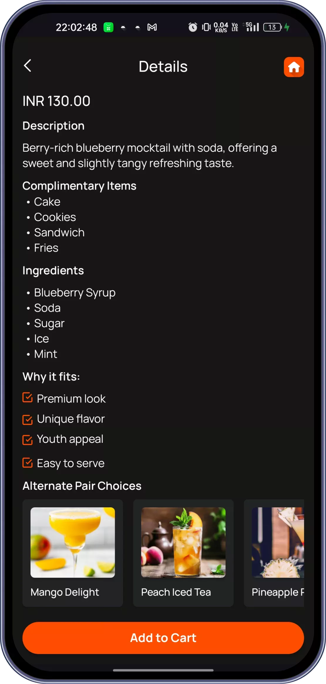 Mocktail Order Management