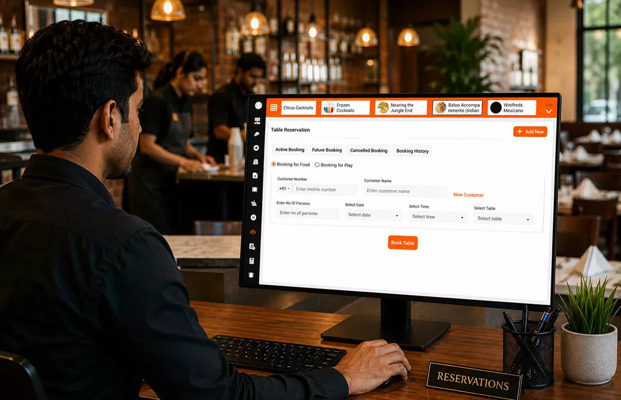 Restaurant table reservation system